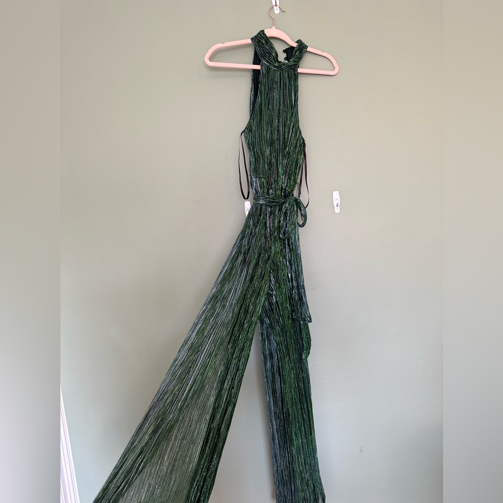 Green Halter Jumpsuit